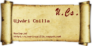 Ujvári Csilla névjegykártya